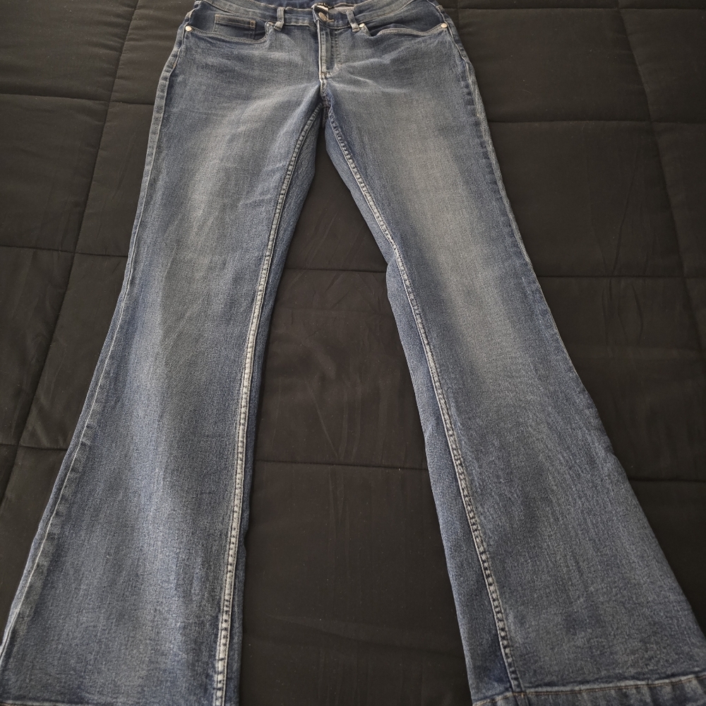 VENUS Flare Leg Blue Jeans